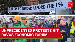 WEF Davos: Massive Protests Rock World Economic Forum, 'Can't Afford Billionaire Bubble'