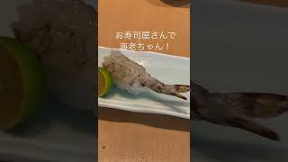 活海老の握り。🦐