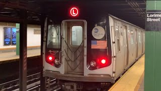 L train and G train action/Metropolitan Lorimer Street/R160A/R143/