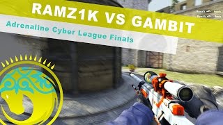 Ramz1k vs Gambit! mvp of the map | Adrenaline Cyber League Finals