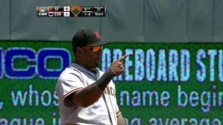 SF@CIN: Panda robs Hamilton with an impressive play