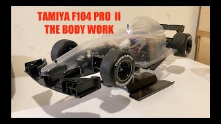 Tamiya F104 Pro II - The Body Work . Painting, details and decals