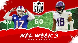 NFL Review + Week 3 Predictions and Favorite Picks Against The Spread