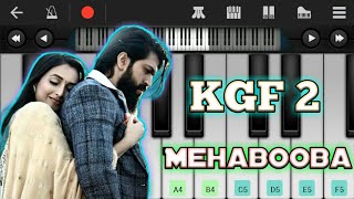 mehabooba song kgf chapter 2 piano music