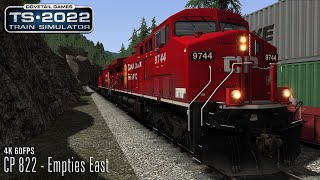 CP 822 - Empties East - Canadian Mountain Passes - AC4400CW - Train Simulator 2022