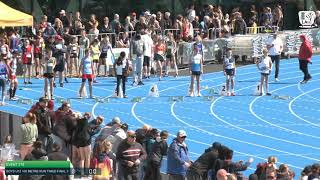 Boys U12 100m Timed Final 3: 2021 Commonwealth Bank State Track and Field Championships // LAVicTV