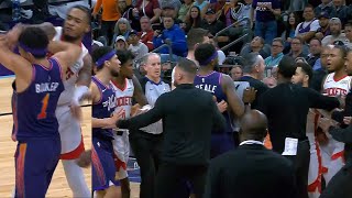 Devin Booker and Cam Whitmore get heated and have to be separated after scuffle 👀