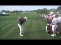 GOLF SWING 2013 - MATTEO MANASSERO FAIRWAY WOOD DRIVE - ELEVATED FULL & SLOW MOTION - 1080p HD