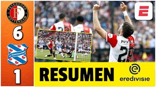 Santiago Giménez anotó gol y asistencia en grosera goleada del Feyenoord al Heerenveen | Eredivisie