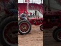 1951 Farmall Super C Pulling 3500 Pound Transfer Sled