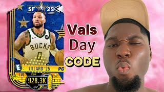 nba 2K mobile codes Valentine’s Day Damian Lillard Code is Out! Don’t miss this chance #nba2kmobile