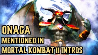 EVERY ONAGA REFERENCES IN MORTAL KOMBAT 11 ULTIMATE VERSION INTRO DIALOGUE