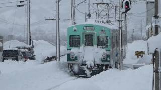 弘南鉄道大鰐線7000系 津軽大沢駅到着 Kōnan Railway Ōwani Line 7000 series EMU