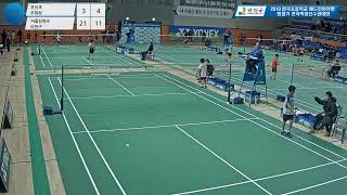 남초4단 64강| (우산초) 우희찬 vs (서울길원초) 이천구[2019 한국초등학교 배드민턴연맹 회장기 전국학생선수권대회]