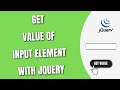 Get value/text of input text box with jQuery [HowToCodeSchool.com]