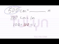 conversion of metric units centimeters to meters