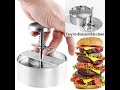 Best Burger Press |  Adjustable  Stainless Steel Burger Press Patty Maker[2022]  | Hamburger Tools.