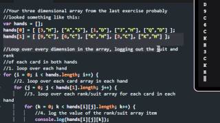 Codecademy Javascript 2013- Multidemensional Arrays