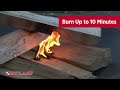 how to start a fire with rutland safe lite® fire starter squares