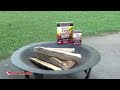 how to start a fire with rutland safe lite® fire starter squares