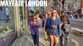 Mayfair London Walking Tour | Lifestyles of the Rich and Famous | London Autumn Walk [4K HDR]