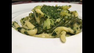 Trofie al Pesto con Patate e Fagiolini