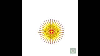 Draw a flower using turtle module in Python #Shorts