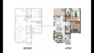 Easy And Basic Floor Plan Rendering In Photoshop (PART 1)