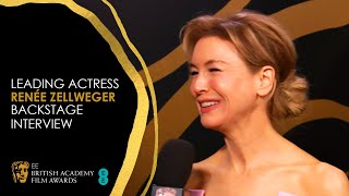 Renée Zellweger's Backstage Interview After BAFTA Win | EE BAFTA Film Awards 2020