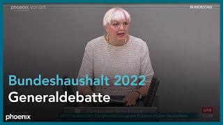 Generaldebatte zum Bundeshaushalt 2022 am 31.05.22