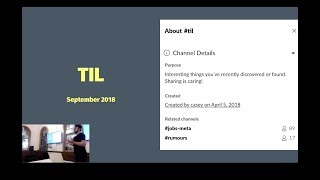 #TIL September 2018 - Jesse Collis
