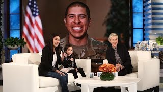 Ellen Surprises Military Mom and Daughter