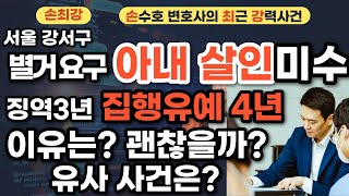 가위, 식칼 아내 살인미수(2018) 집유 4년 왜? 안전할까?- 손수호 변호사