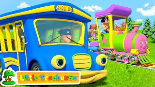 The Wheels on the Bus & Vehicles | Nursery Rhymes & Kid Songs | Children's Music - Little Treehouse