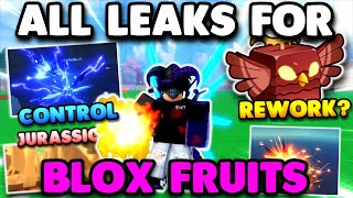 All NEW Blox Fruit Leaks + Jurassic ISLAND, and FRUIT REWORKS Coming SOON!