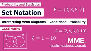 Probability - Set Notation (Video 1)