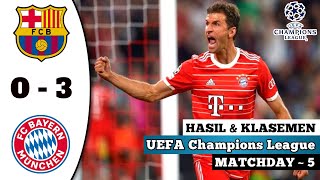 Hasil Barcelona vs Bayern Munchen ~ Hasil Liga Champion Tadi Malam ~ Hasil Liga Champions 2022
