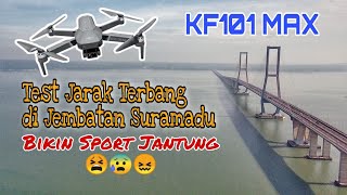 WAJIB TONTON INI SEBELUM MENYESAL!! Test Jarak Terbang KF101 MAX Drone 2 Jutaan 3-Axis Gimbal