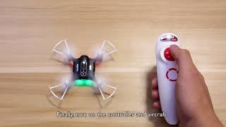 Syma X20-S Somatosensory Single Hand Control Nano RC Quadcopter English Unboxing Review