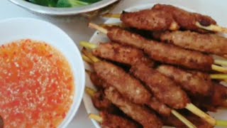 vlog 202 #  Cách Làm Món Nem Nướng đơn giản bằng nồi chiên không dầu