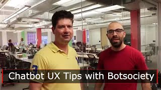 Chatbot UX Tips with Vittorio Banfi, founder of BotSociety