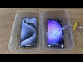 iPhone 15 Pro Max vs Samsung Galaxy S23 Ultra - Sparkling Water FREEZE Test!