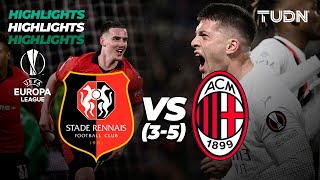 HIGHLIGHTS | Rennes (3)3-2(5) Milán | UEFA Europa League 2023/24 - Playoffs | TUDN