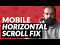 Remove Horizontal Scrollbar Using CSS