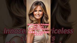 純真無價：梅拉尼婭的教育智慧 Innocence is Priceless: Melania's Educational Wisdom  #特朗普#梅拉尼婭#育兒智慧