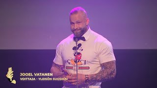 Jooel Vatanen voittaa YLEISÖN SUOSIKKI -palkinnon | Creator Awards Finland 2020