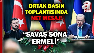 Başkan Erdoğan'dan ortak basın toplantısında net mesaj! \