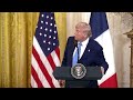 president trump and president macron hold white house press conference