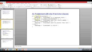 Ch 2 - Coding IF statments in PHP