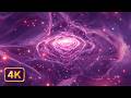 4K Starfield Nebula Tunnel✨: Hypnotic Cosmic Eye Orbit | Neon Clouds & Ambient Music | TV Background